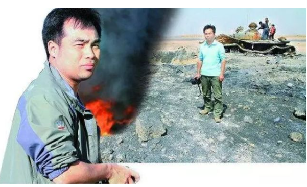 中国记者随美军上战场