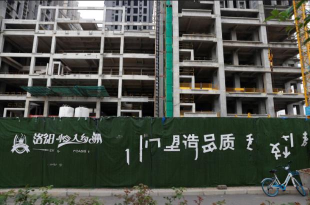 中国恒大开发的一处未完工住宅项目
