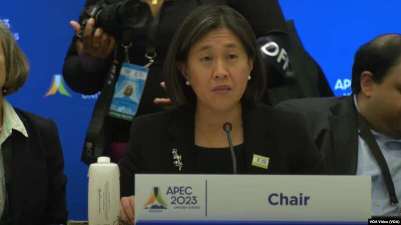 美国贸易代表戴琪大使在底特律召开的2023年亚太经合组织部长会议上致辞