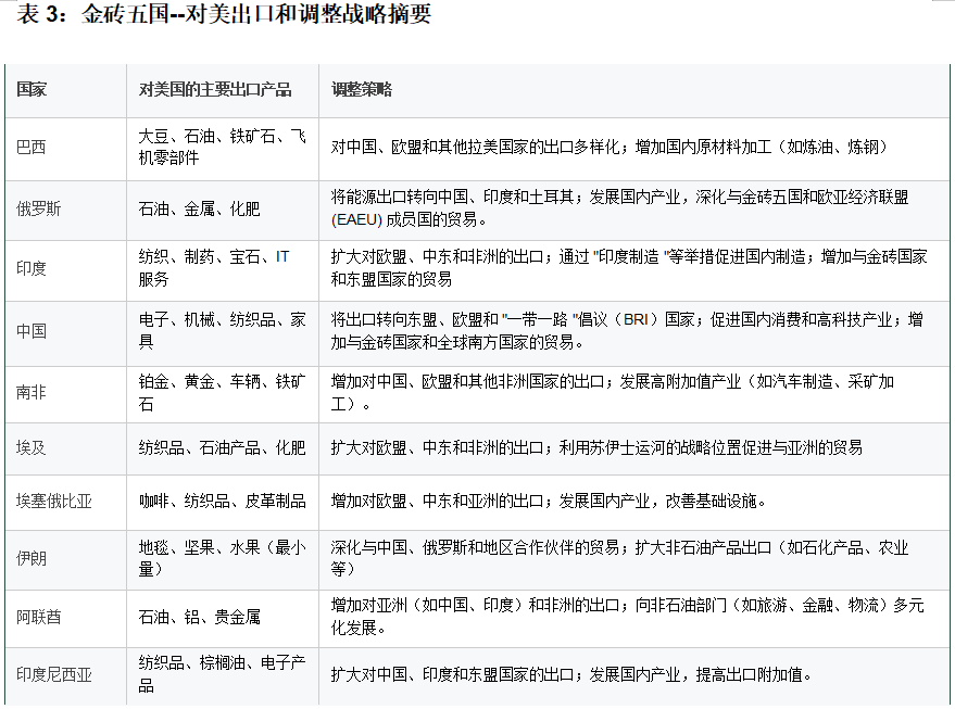 金砖五国各成员国可能采取的调整战略