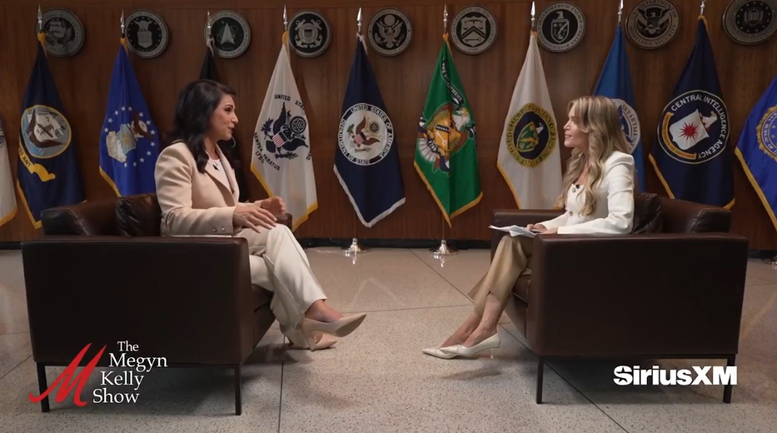 加巴德（Tulsi Gabbard）周四（1日）接受资深媒体人梅金凯莉（Megyn Kelly）采访