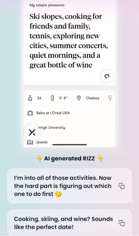 Rizz 应用程序截图